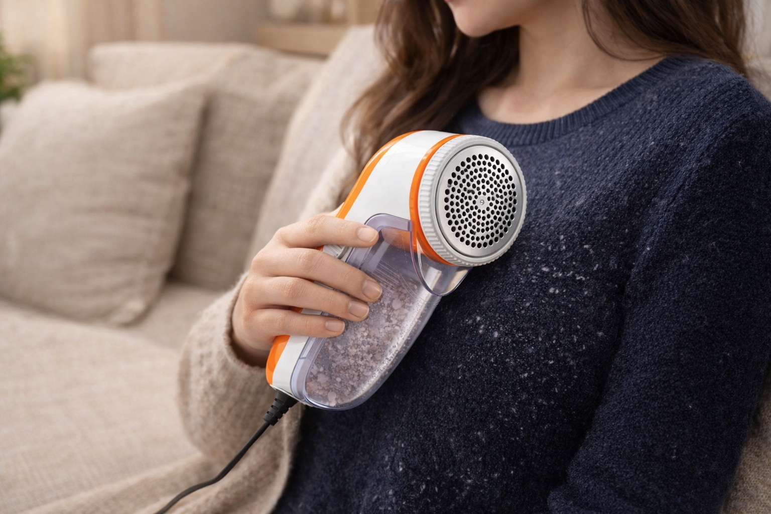 Nova Lint Remover- Battery Operated Lint Remover for All Woolens (Sweaters, Blankets, Jackets)